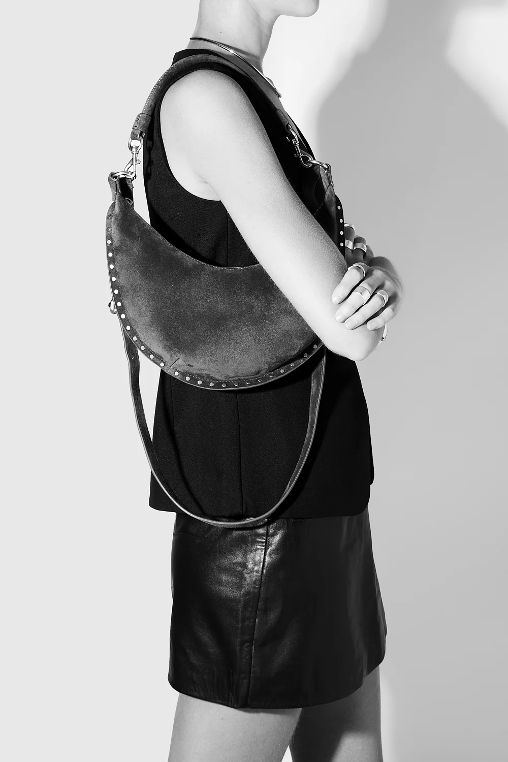 Darren Small Crescent Crossbody - Image 7