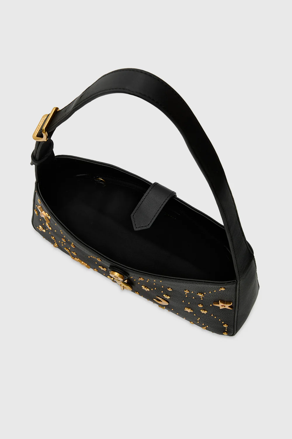 Megan Small Shoulder Bag With Celestial Studs - Image 3